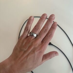 Silver Wearable Smart Ring